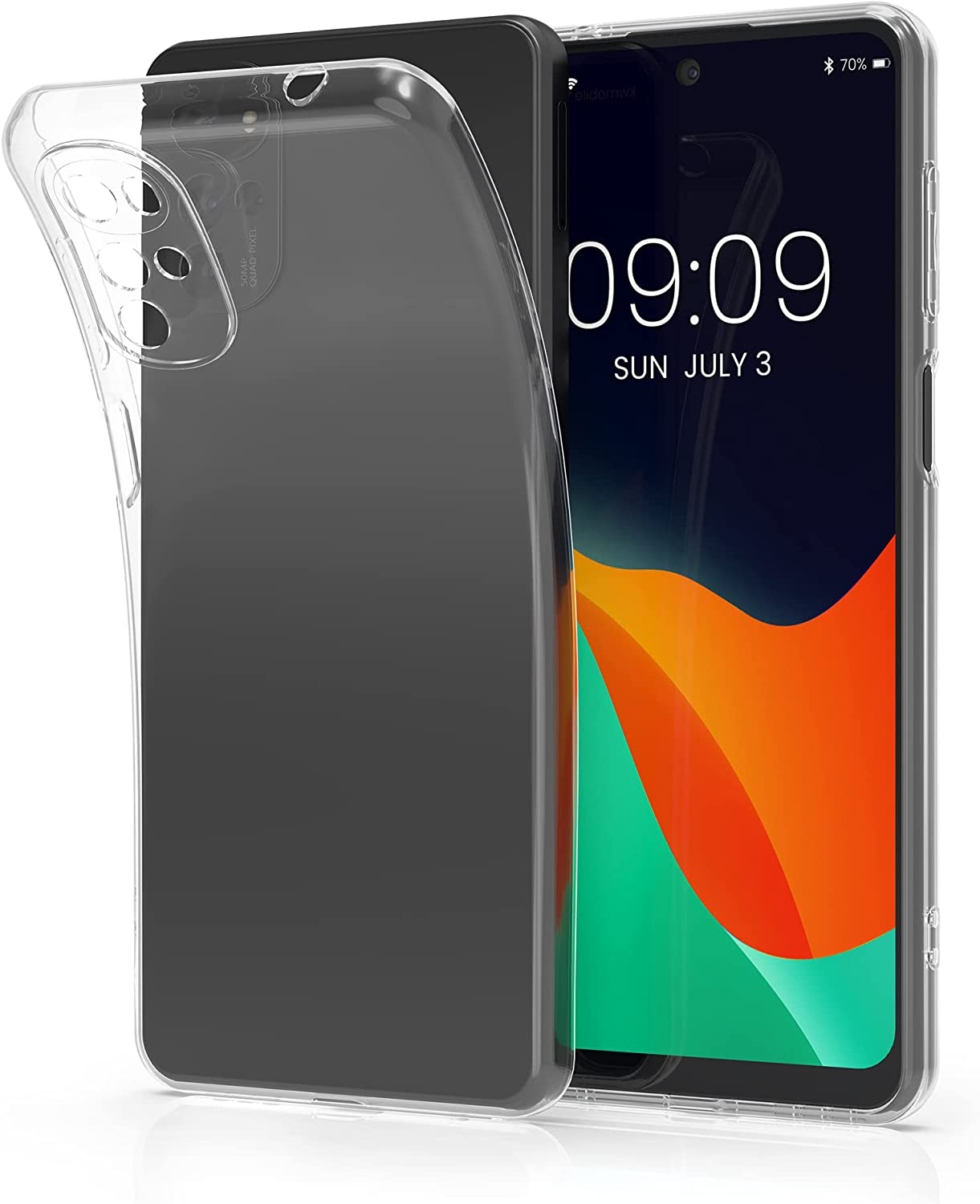 KWmobile Διάφανη Θήκη Σιλικόνης Motorola Moto G22 - Transparent