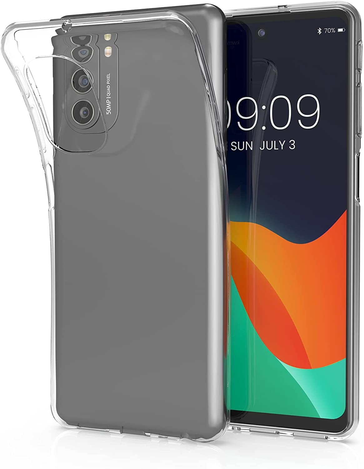 KWmobile Διάφανη Θήκη Σιλικόνης Motorola Moto G51 5G - Transparent