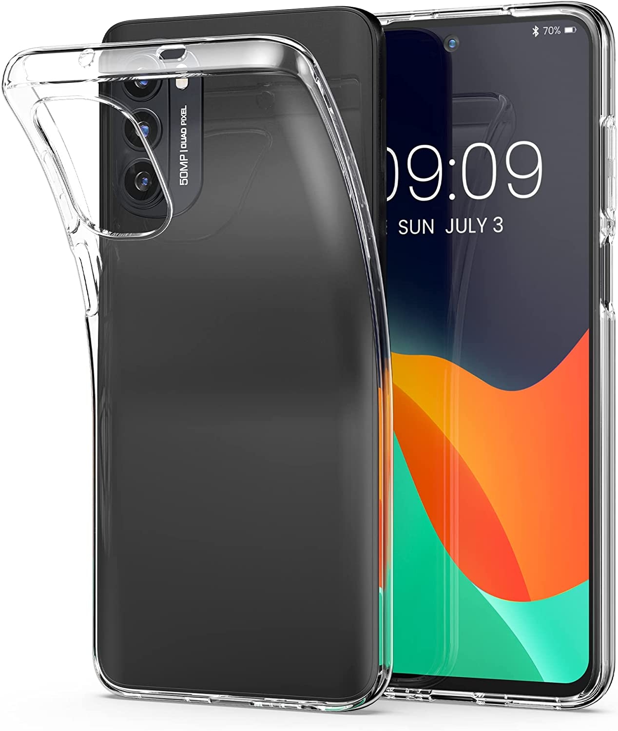 KWmobile Διάφανη Θήκη Σιλικόνης Motorola Moto G52 / G82 - Transparent