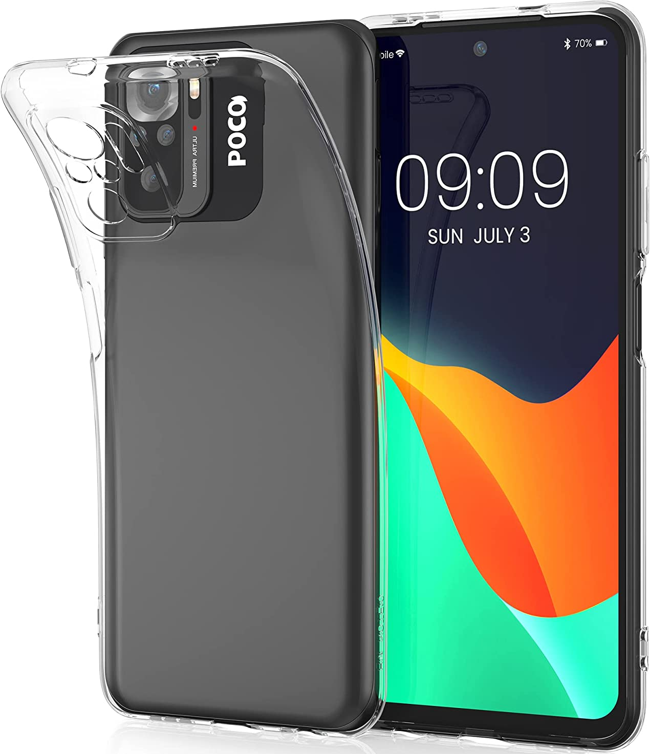 KWmobile Διάφανη Θήκη Σιλικόνης Xiaomi Poco M5s - Transparent