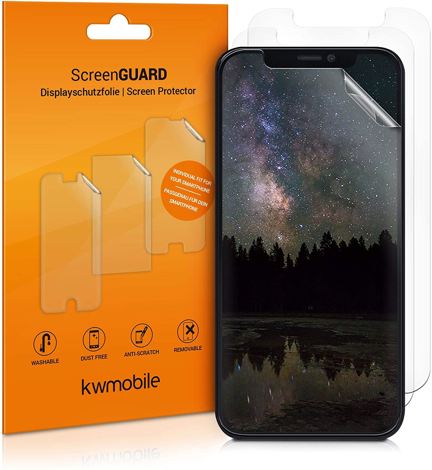 KWmobile Μεμβράνη Προστασίας Οθόνης Apple iPhone 12 Pro Max - 3 Τεμάχια