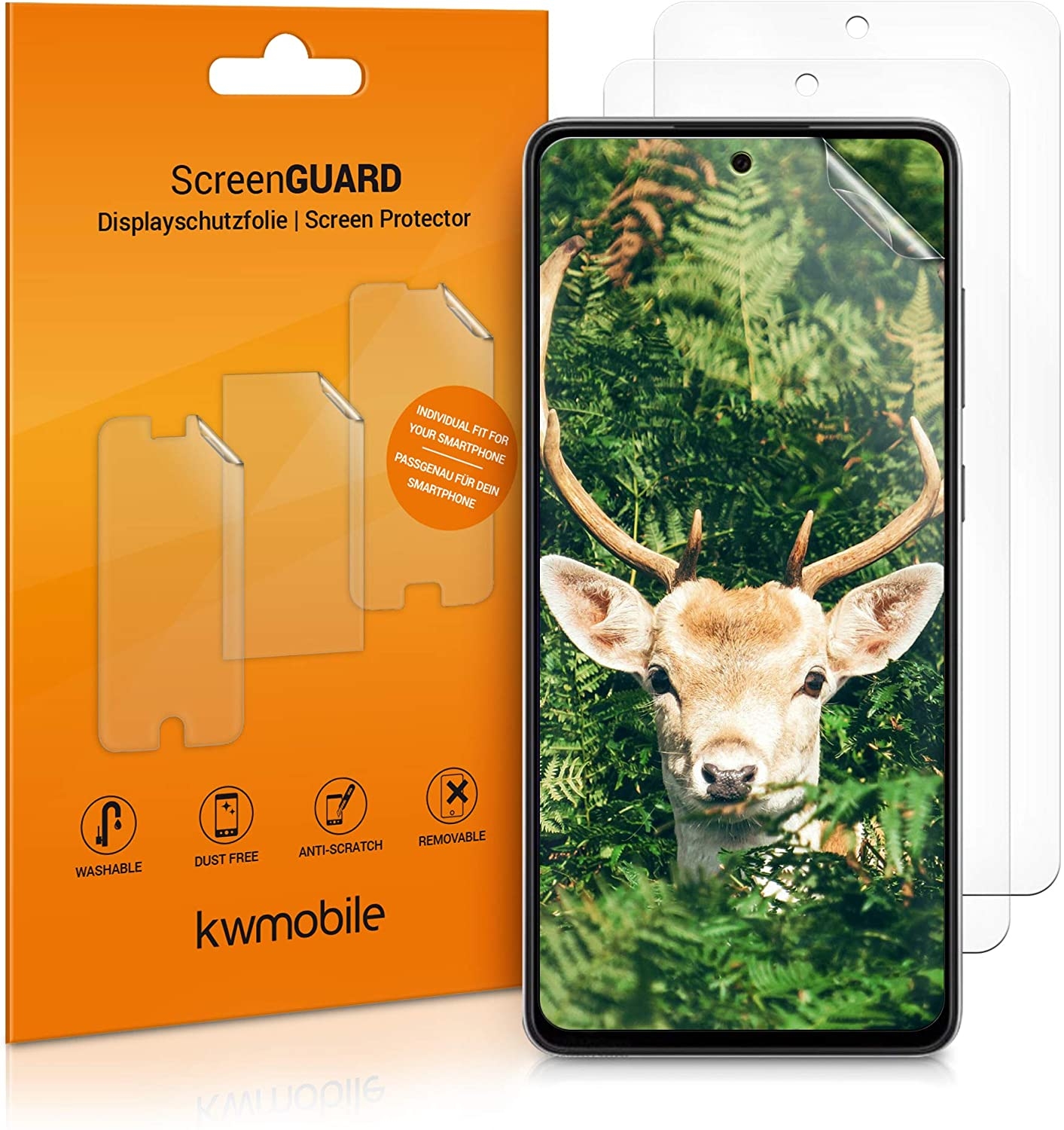 KWmobile Μεμβράνη Προστασίας Οθόνης Samsung Galaxy A72 - 3 Τεμάχια