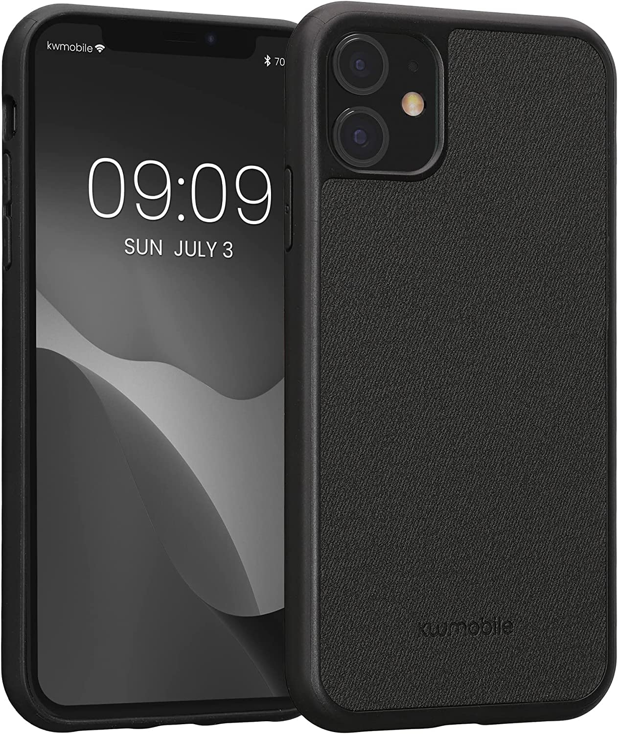 KWmobile PU Leather Hard Case - Σκληρή Θήκη με TPU Bumper - Apple iPhone 11 - Jeans Anthracite
