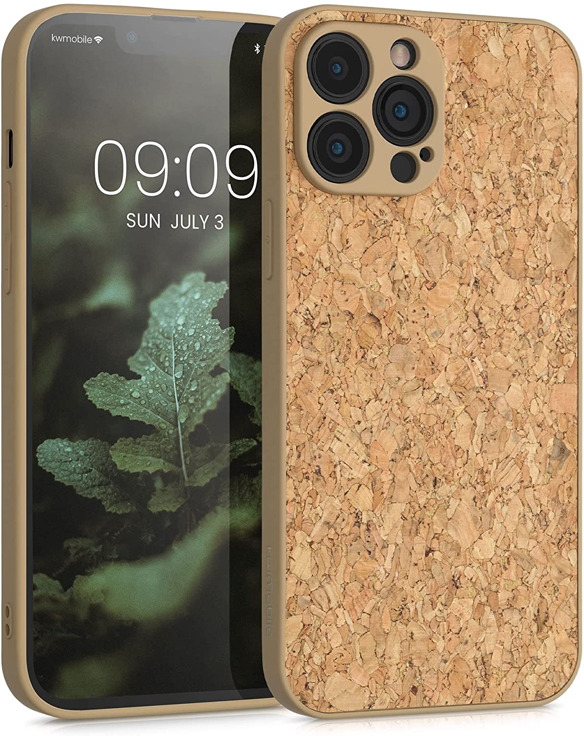 KWmobile Σκληρή Θήκη με TPU Bumper - Apple iPhone 13 Pro Max - Light Brown Cork