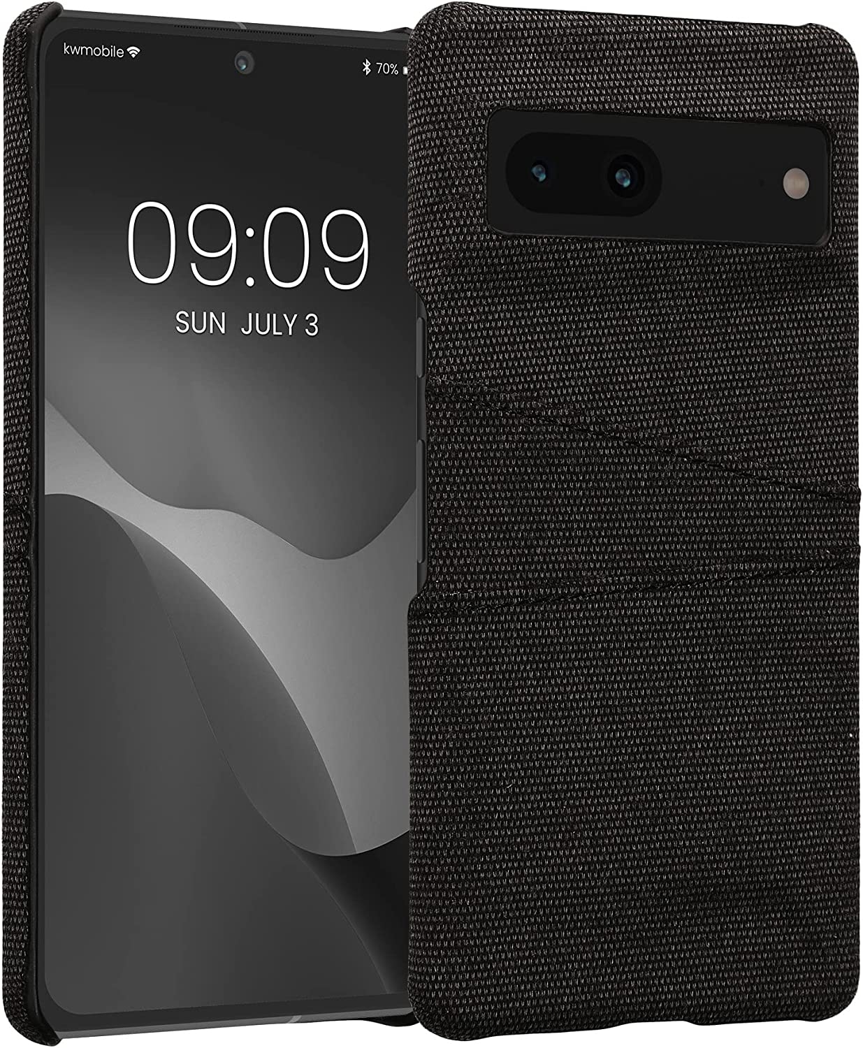 KWmobile Σκληρή Θήκη με Υποδοχές για Κάρτες - Google Pixel 7 - Dark Grey