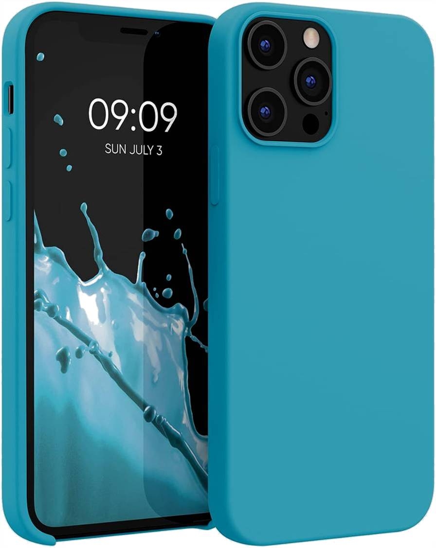 KWmobile Soft Flexible Rubber Cover - Θήκη Σιλικόνης Apple iPhone 12 Pro Max - Blue Atoll 