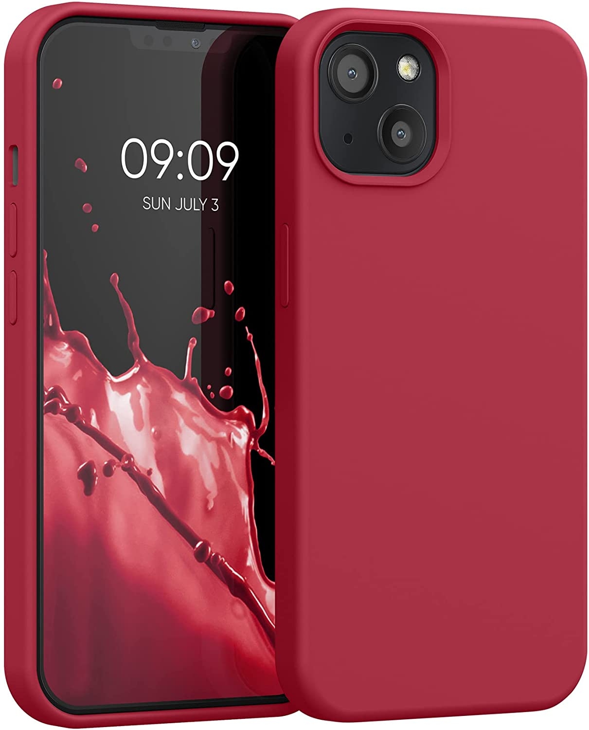 KWmobile Soft Flexible Rubber Cover - Θήκη Σιλικόνης Apple iPhone 13 - Classic Red