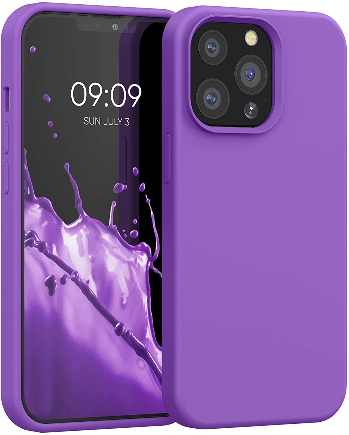 KWmobile Soft Flexible Rubber Cover - Θήκη Σιλικόνης Apple iPhone 13 Pro - Orchid Purple