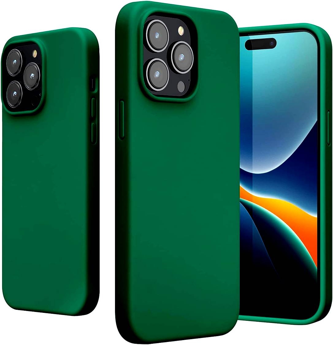 KWmobile Soft Flexible Rubber Cover - Θήκη Σιλικόνης Apple iPhone 14 Pro Max - Emerald Green