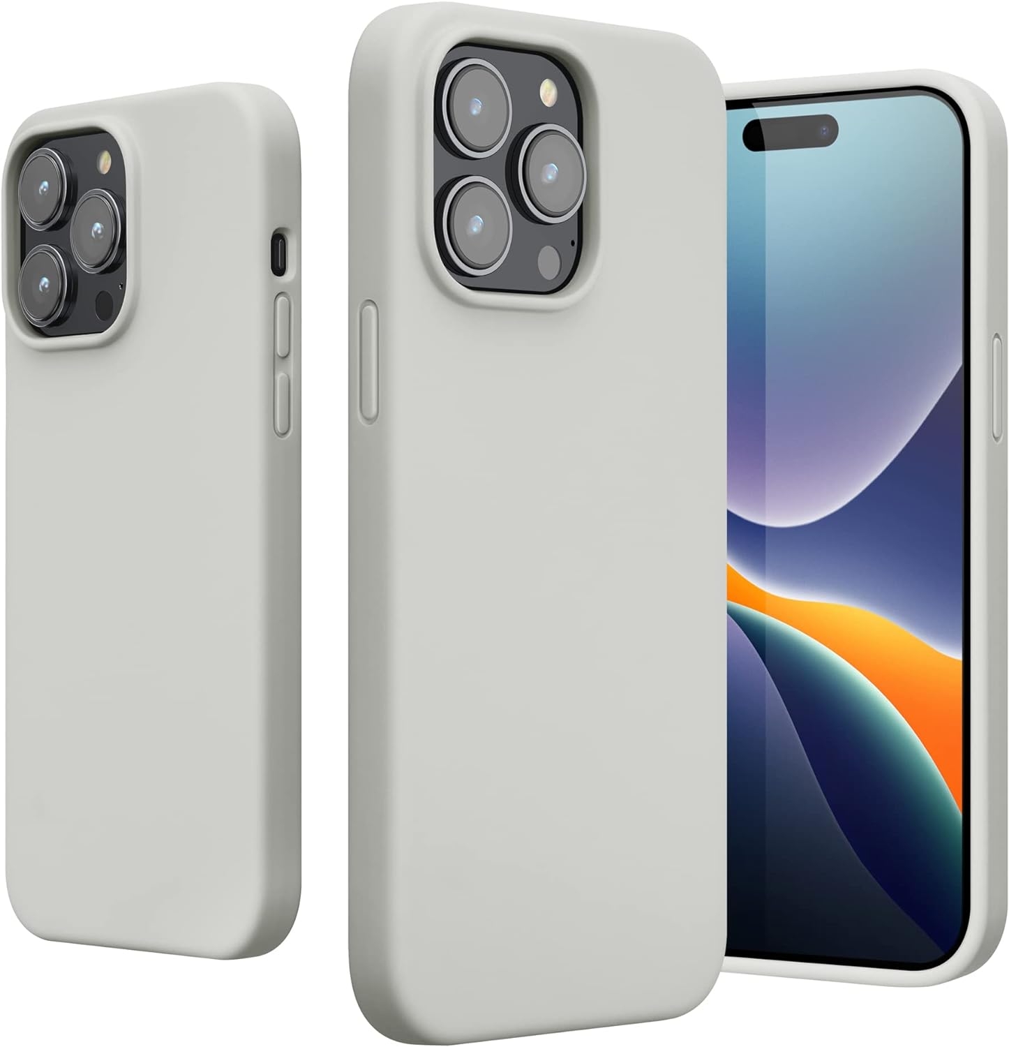 KWmobile Soft Flexible Rubber Cover - Θήκη Σιλικόνης Apple iPhone 14 Pro Max - White 