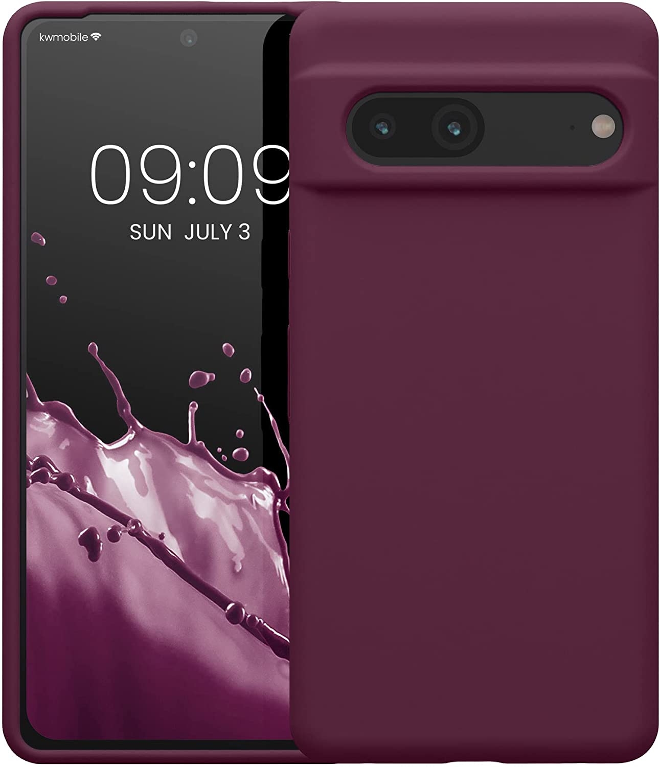 KWmobile Soft Flexible Rubber Cover - Θήκη Σιλικόνης Google Pixel 7 - Bordeaux Violet