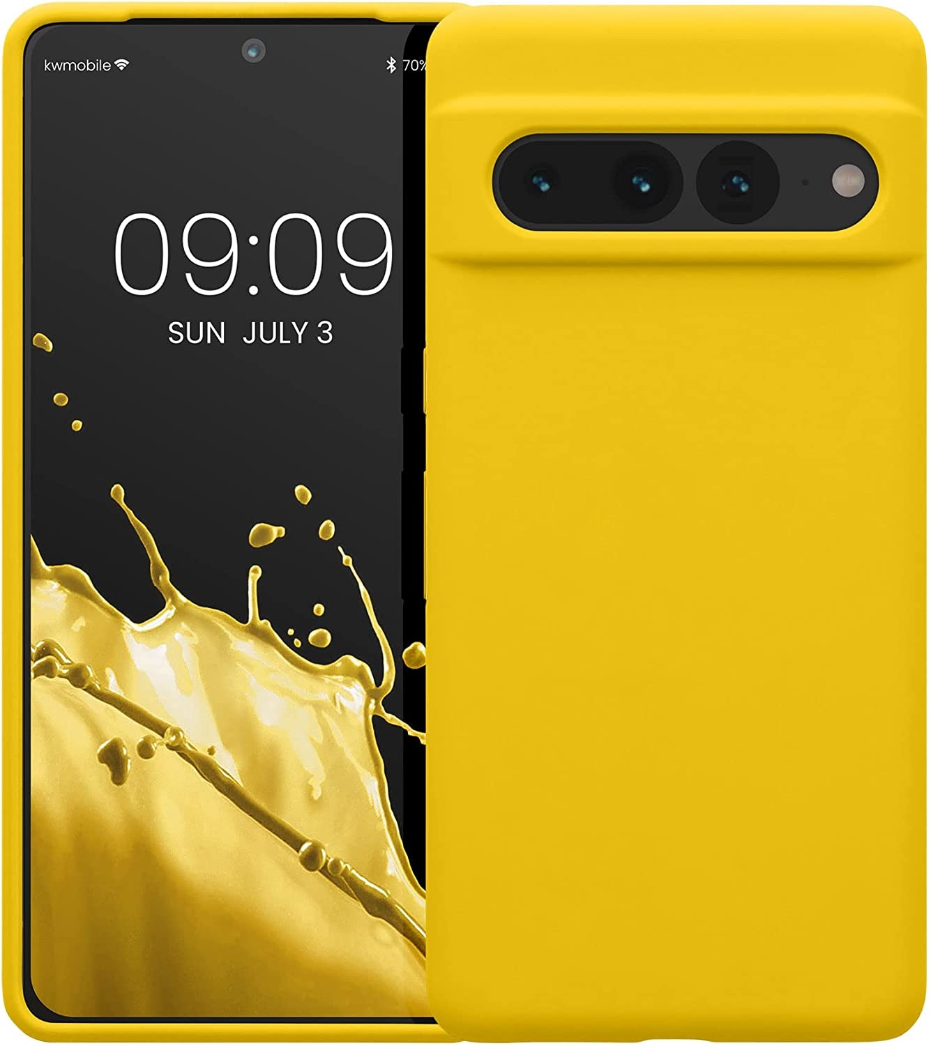 KWmobile Soft Flexible Rubber Cover - Θήκη Σιλικόνης Google Pixel 7 Pro - Radiant Yellow