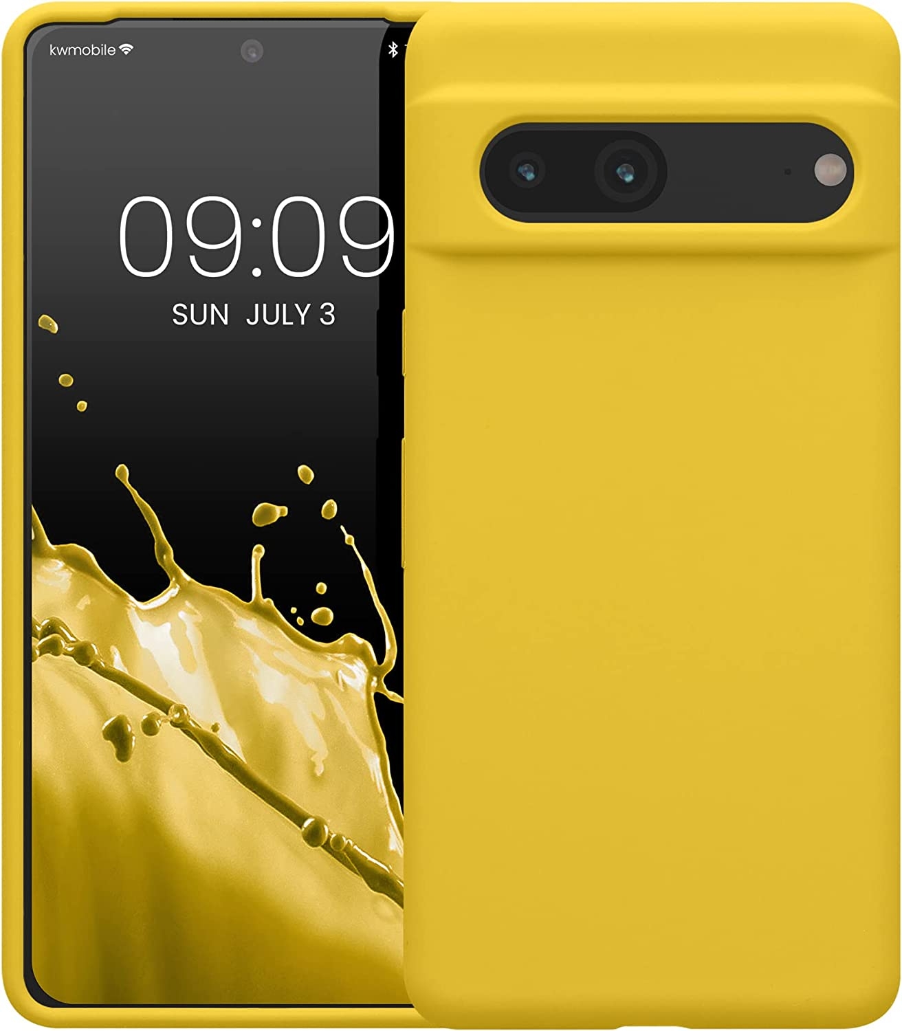 KWmobile Soft Flexible Rubber Cover - Θήκη Σιλικόνης Google Pixel 7 - Radiant Yellow