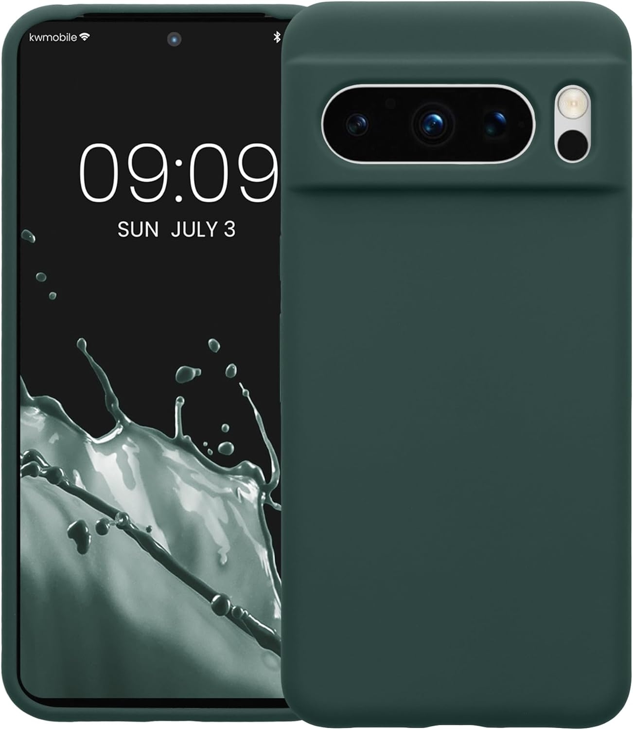 KWmobile Soft Flexible Rubber Cover - Θήκη Σιλικόνης Google Pixel 8 Pro - Blue Green
