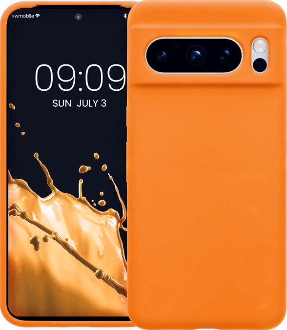 KWmobile Soft Flexible Rubber Cover - Θήκη Σιλικόνης Google Pixel 8 Pro - Fruity Orange