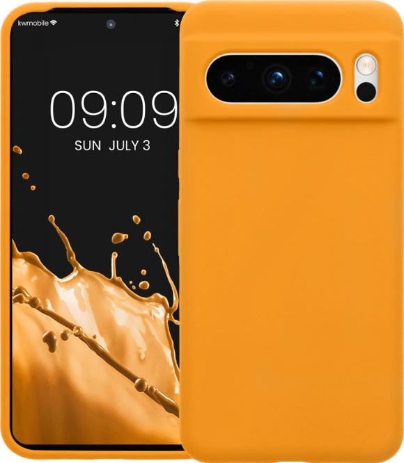 KWmobile Soft Flexible Rubber Cover - Θήκη Σιλικόνης Google Pixel 8 Pro - Mango