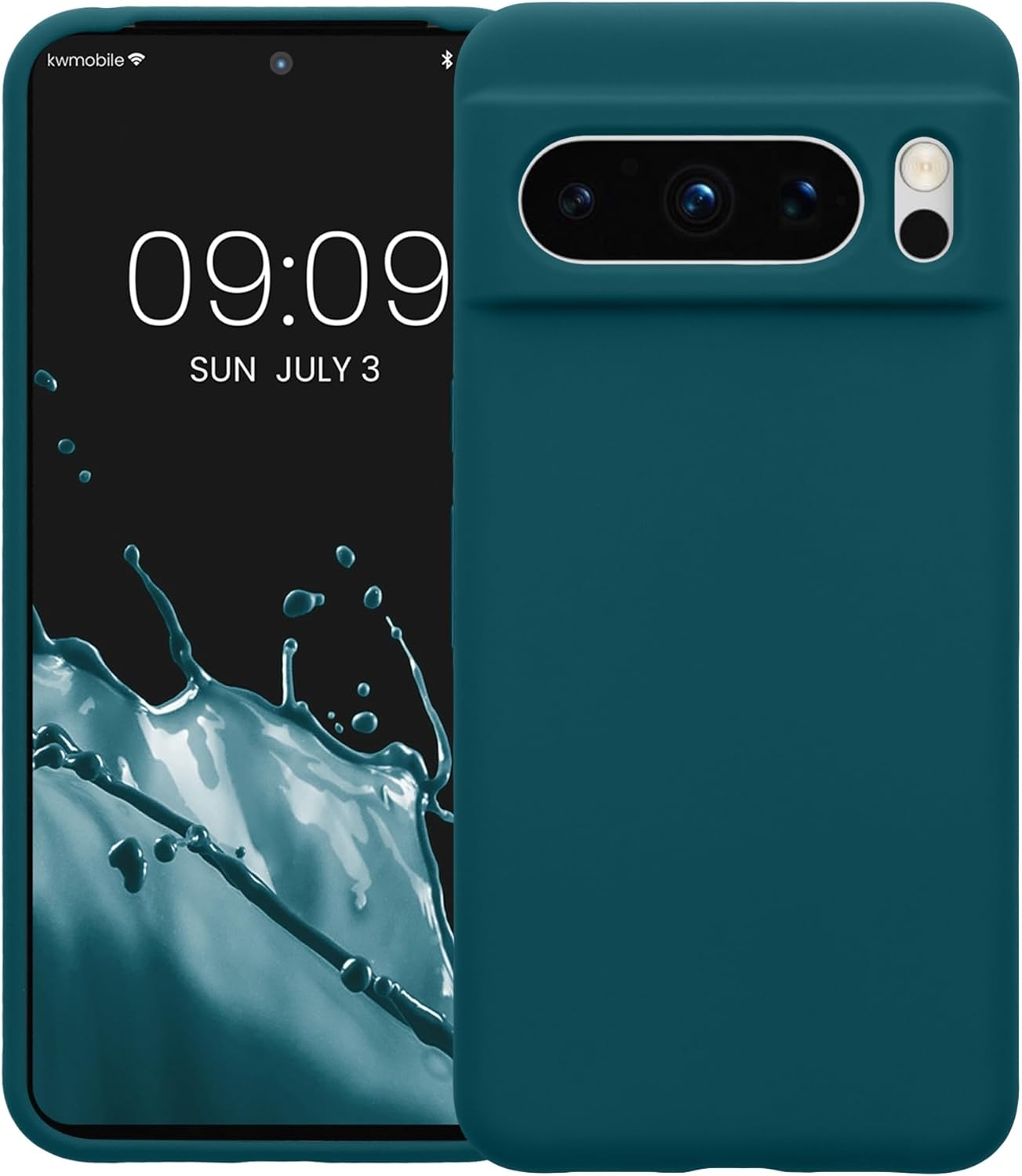 KWmobile Soft Flexible Rubber Cover - Θήκη Σιλικόνης Google Pixel 8 Pro - Teal Matte