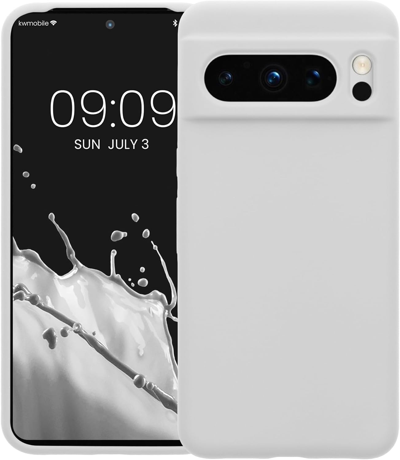 KWmobile Soft Flexible Rubber Cover - Θήκη Σιλικόνης Google Pixel 8 Pro - White