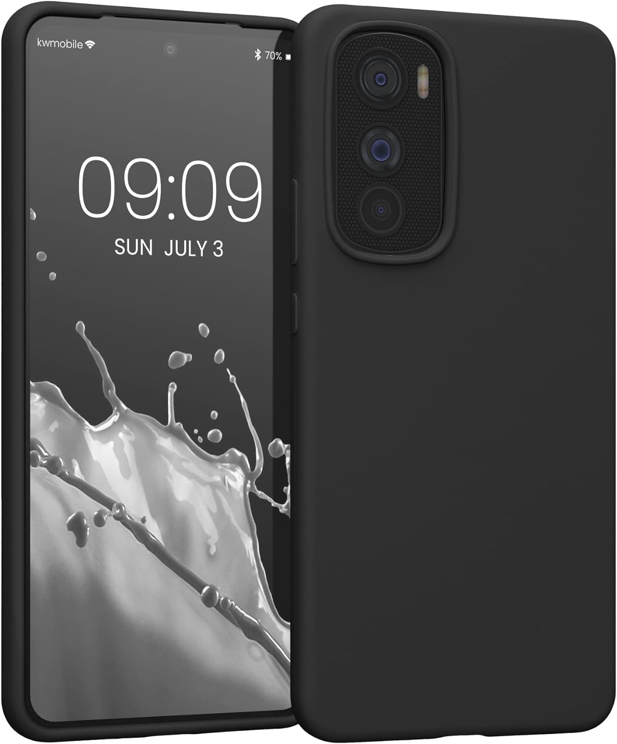 KWmobile Soft Flexible Rubber Cover - Θήκη Σιλικόνης Motorola Edge 30 - Black