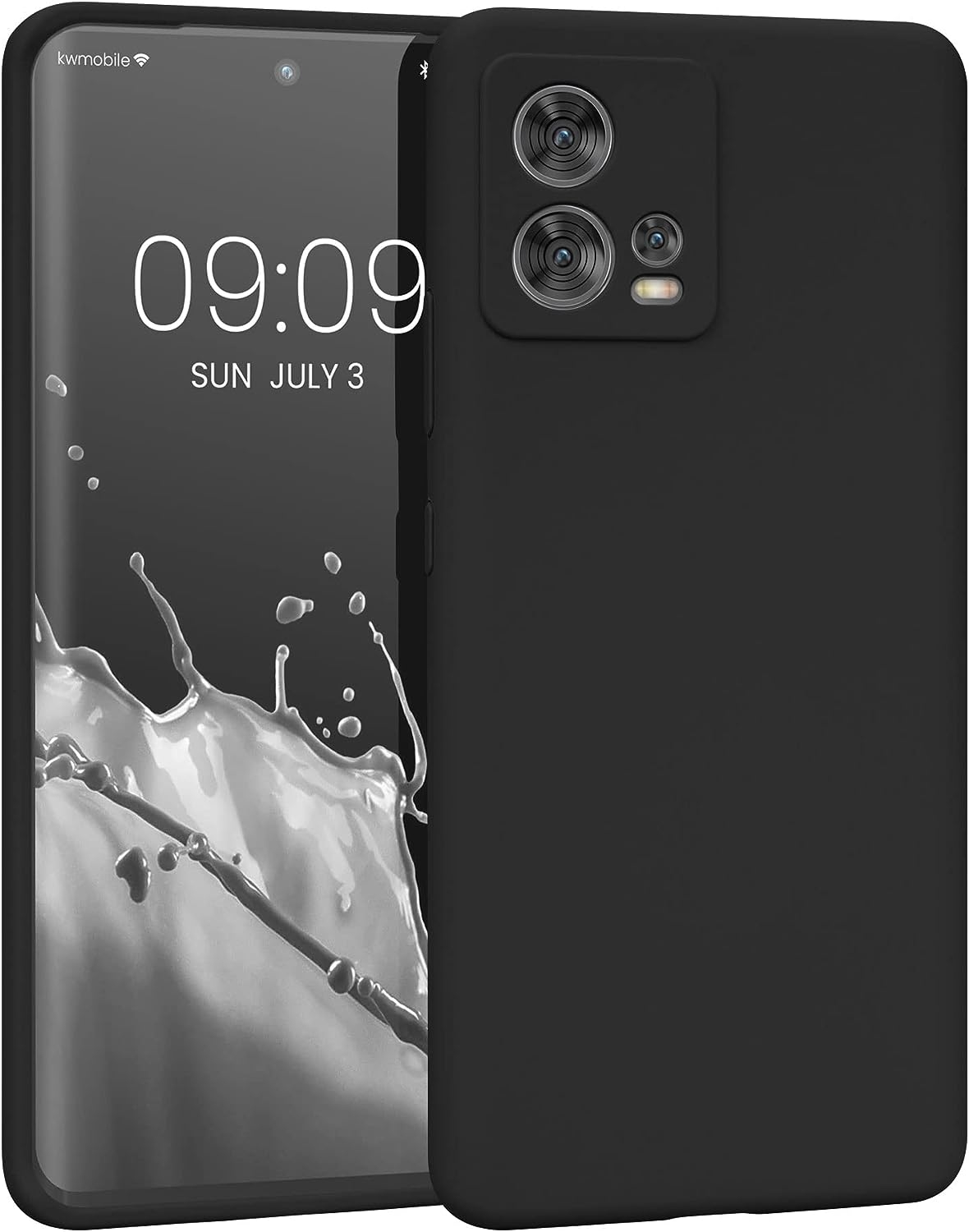 KWmobile Soft Flexible Rubber Cover - Θήκη Σιλικόνης Motorola Edge 30 Fusion - Black