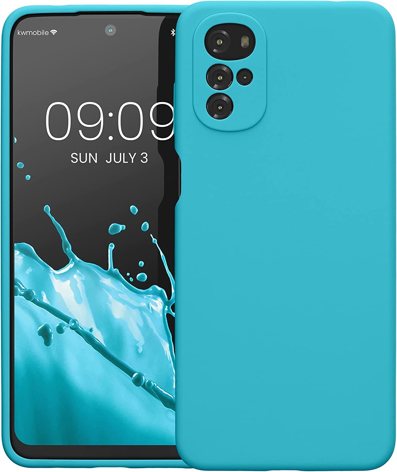 KWmobile Soft Flexible Rubber Cover - Θήκη Σιλικόνης Motorola Moto G22 - Cool Glacier