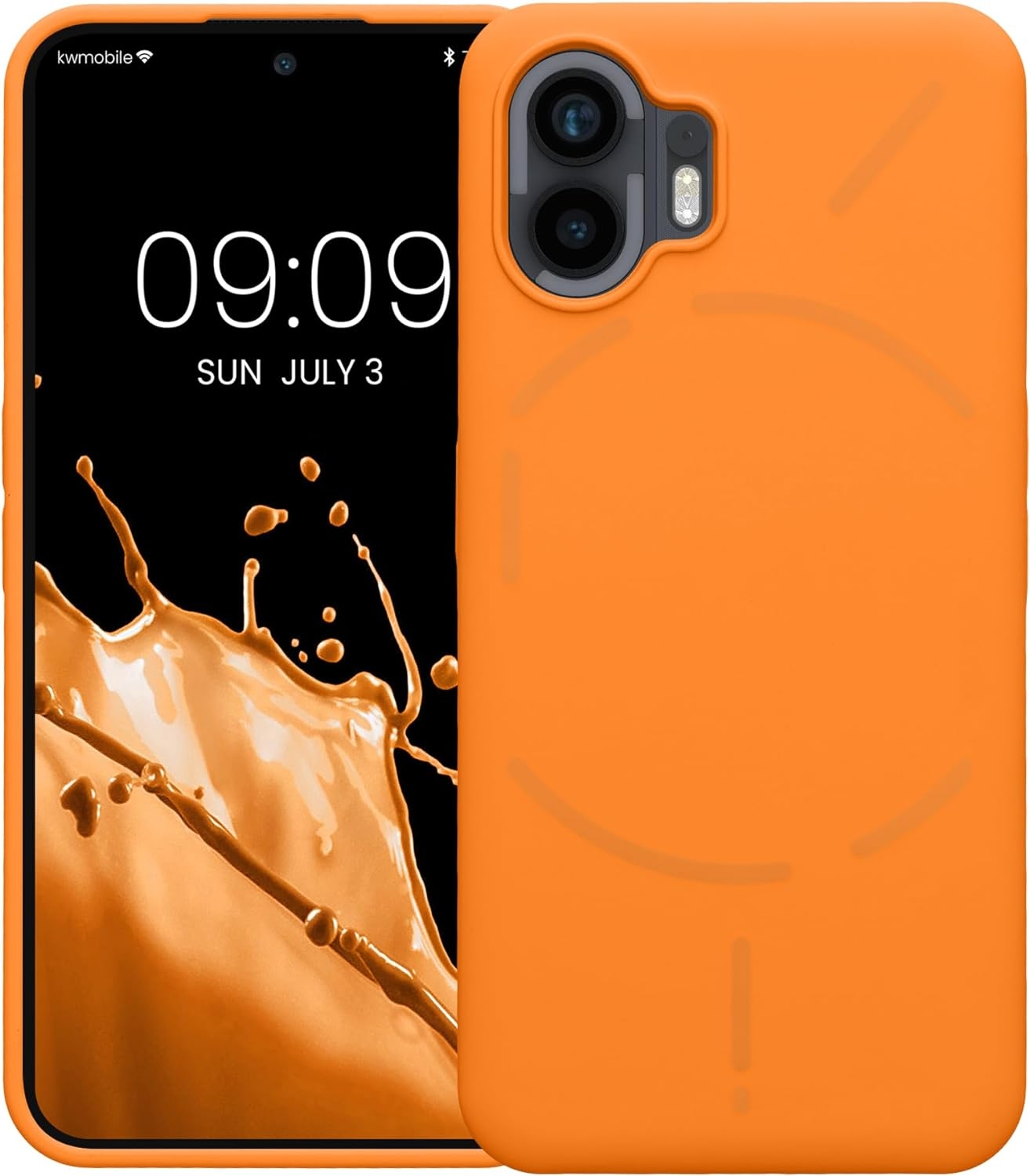 KWmobile Soft Flexible Rubber Cover - Θήκη Σιλικόνης Nothing Phone 2 - Fruity Orange