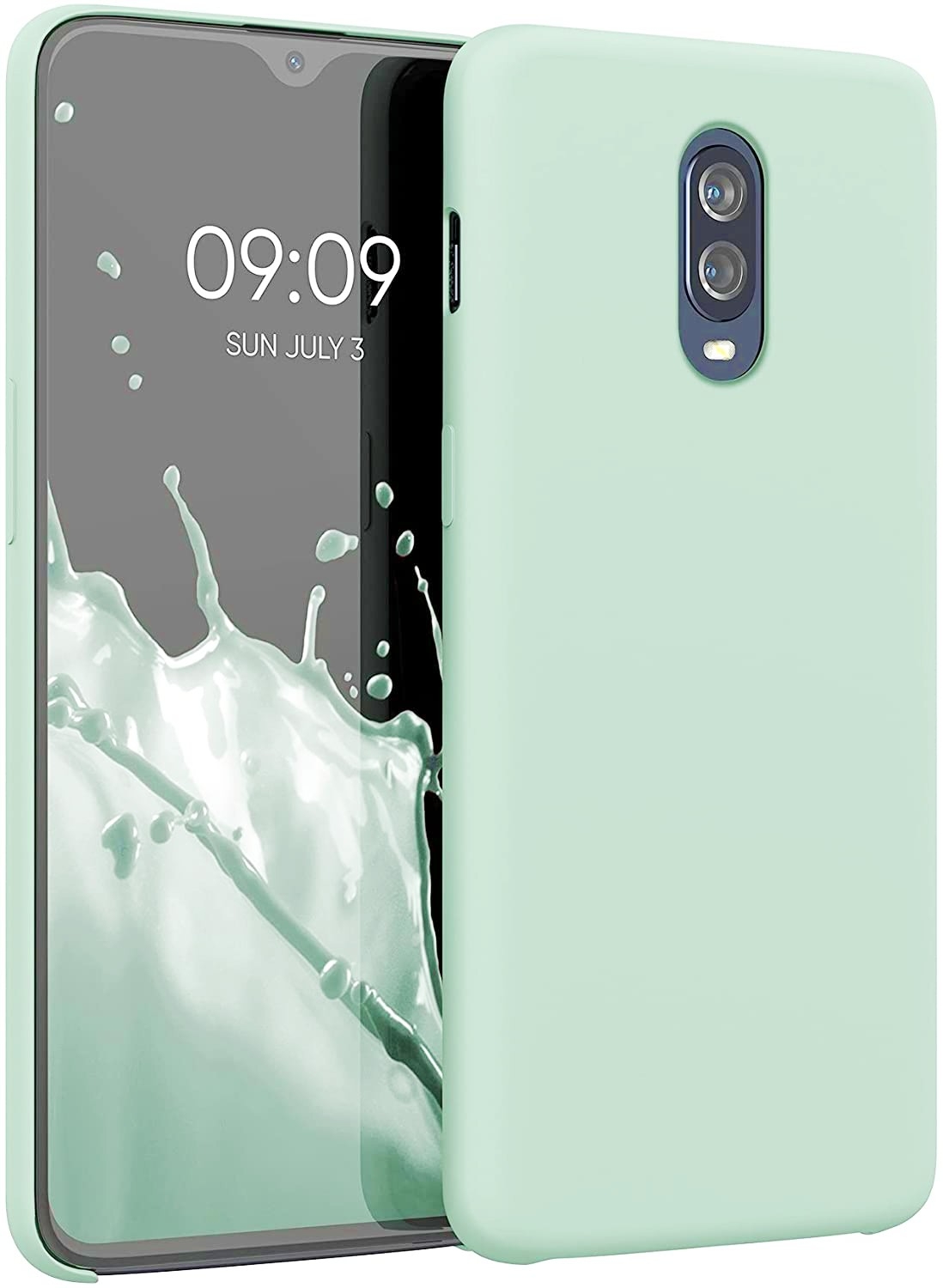 KWmobile Soft Flexible Rubber Cover - Θήκη Σιλικόνης OnePlus 6T - Cool Mint