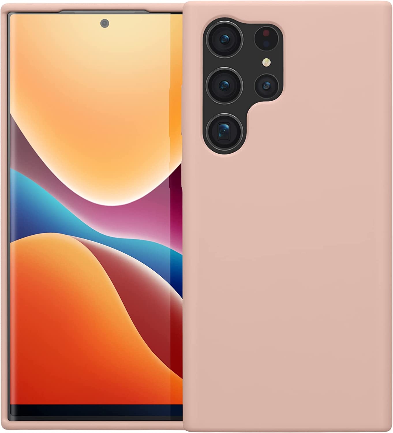 KWmobile Soft Flexible Rubber Cover - Θήκη Σιλικόνης Samsung Galaxy S23 Ultra - Antique Pink Matte