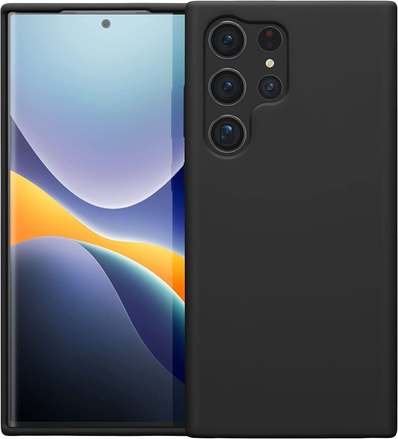 KWmobile Soft Flexible Rubber Cover - Θήκη Σιλικόνης Samsung Galaxy S23 Ultra - Black