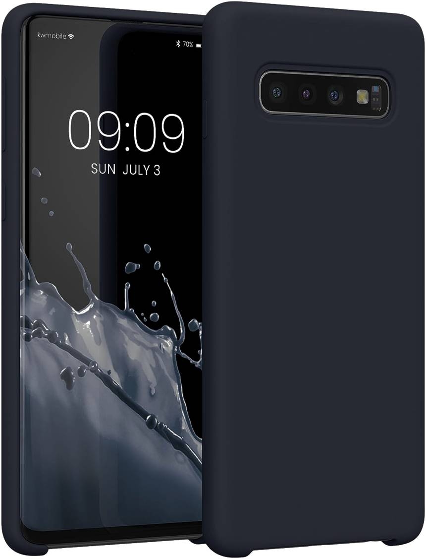 KWmobile Soft Flexible Rubber Cover - Θήκη Σιλικόνης Samsung Galaxy S10 - Blueberry