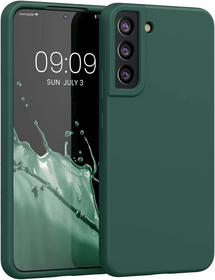 KWmobile Soft Flexible Rubber Cover - Θήκη Σιλικόνης Samsung Galaxy S22 Plus 5G - Moss Green