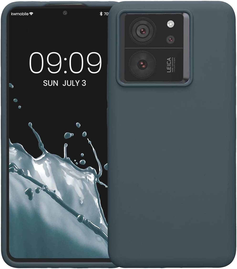 KWmobile Soft Flexible Rubber Cover - Θήκη Σιλικόνης Xiaomi 13T / 13T Pro - Dark Slate (KWM000020IT004C)