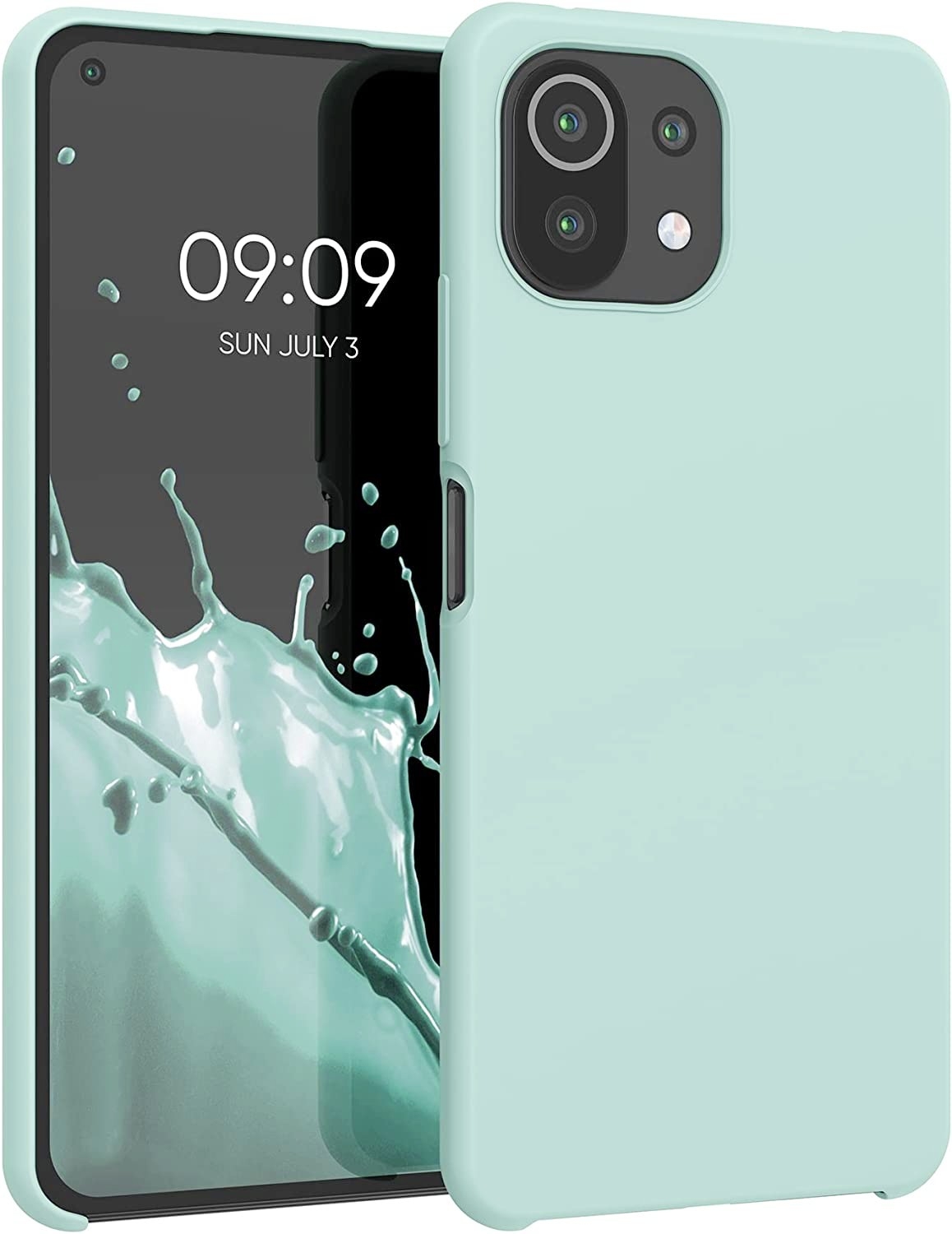 KWmobile Soft Flexible Rubber Cover - Θήκη Σιλικόνης Xiaomi 11 Lite 5G NE / Mi 11 Lite - Cool Mint