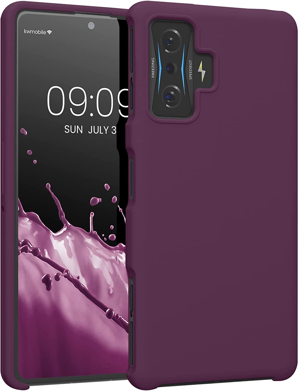 KWmobile Soft Flexible Rubber Cover - Θήκη Σιλικόνης Xiaomi Poco F4 GT - Bordeaux Violet