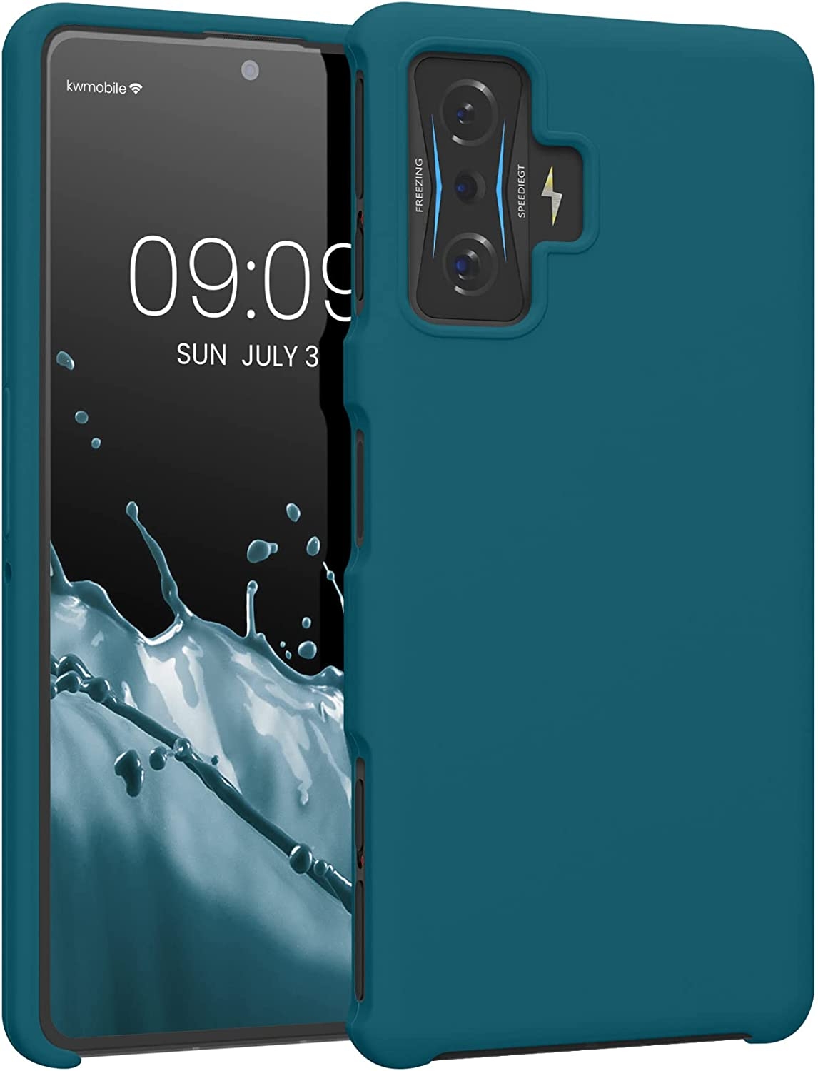KWmobile Soft Flexible Rubber Cover - Θήκη Σιλικόνης Xiaomi Poco F4 GT - Teal Matte