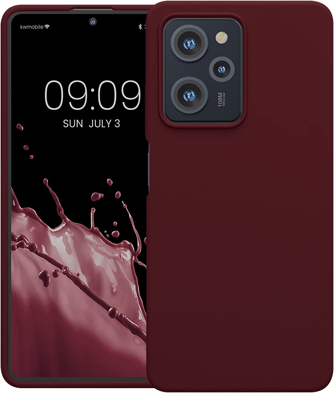KWmobile Soft Flexible Rubber Cover - Θήκη Σιλικόνης Xiaomi Poco X5 Pro - Bordeaux Violet