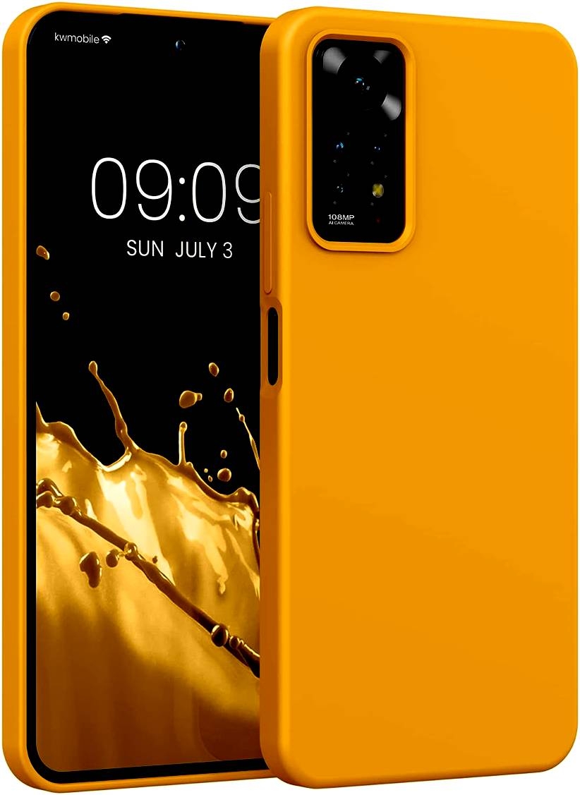 KWmobile Soft Flexible Rubber Cover - Θήκη Σιλικόνης Xiaomi Redmi Note 11 Pro / Redmi Note 12 Pro 4G - Mango