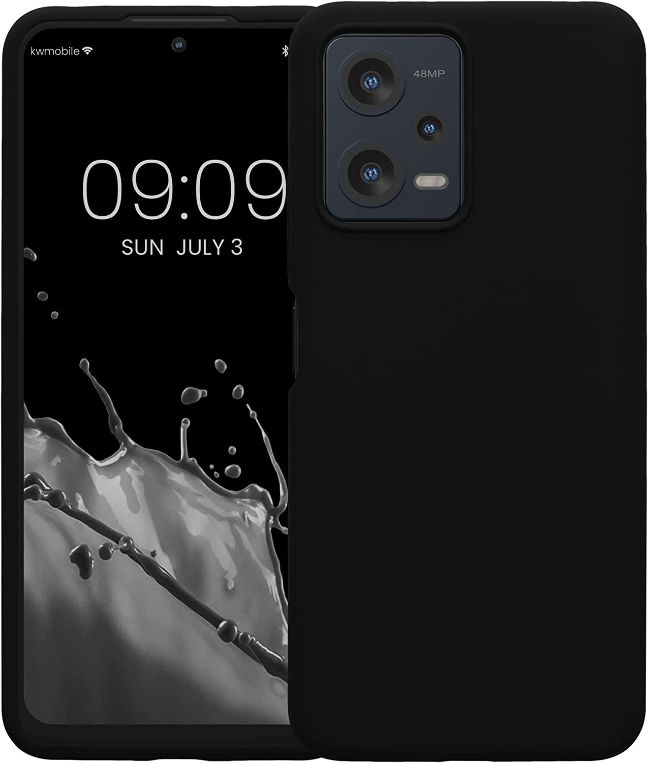KWmobile Soft Flexible Rubber Cover - Θήκη Σιλικόνης Xiaomi Redmi Note 12 5G / Poco X5 - Black