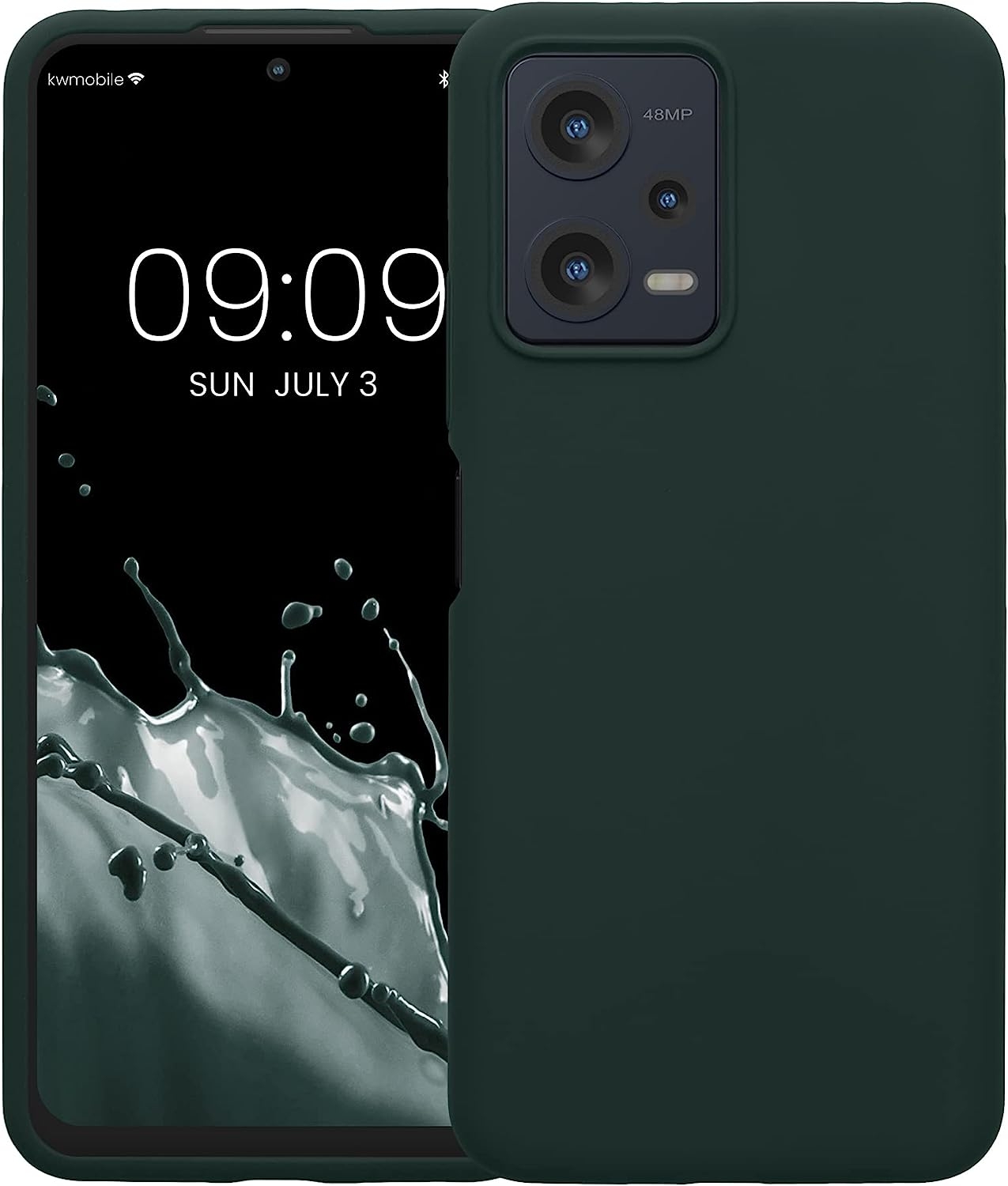 KWmobile Soft Flexible Rubber Cover - Θήκη Σιλικόνης Xiaomi Redmi Note 12 5G / Poco X5 - Moss Green