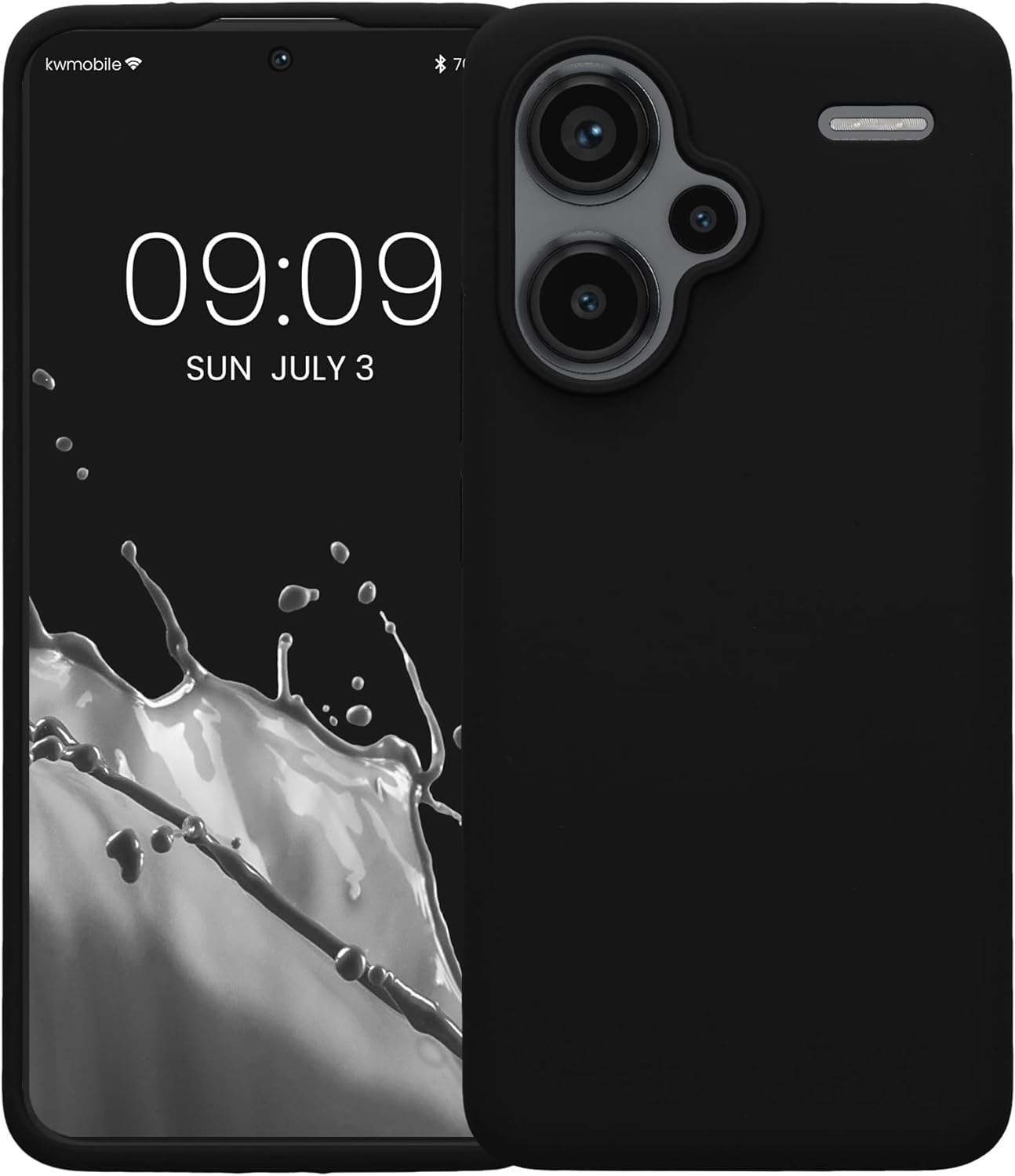 Θήκη Σιλικόνης - Xiaomi Redmi Note 13 Pro Plus - KWmobile Soft Flexible Rubber Cover - Black