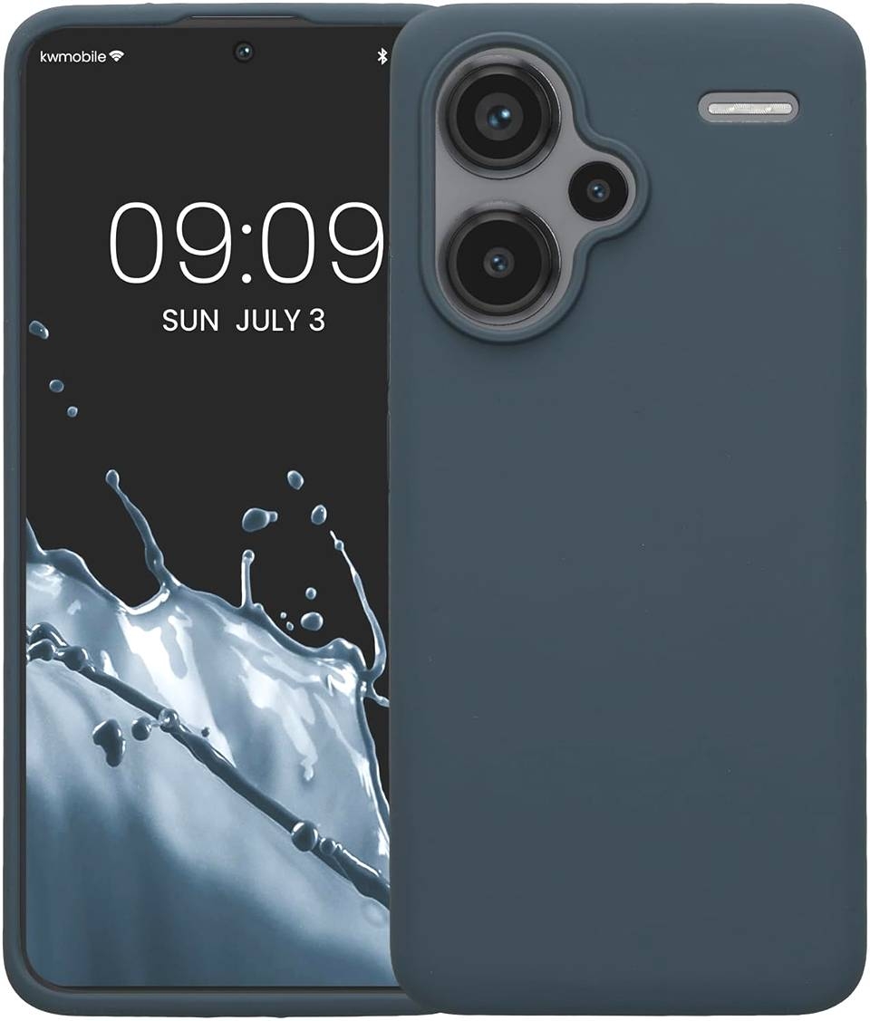 Θήκη Σιλικόνης - Xiaomi Redmi Note 13 Pro Plus - KWmobile Soft Flexible Rubber Cover - Dark Slate