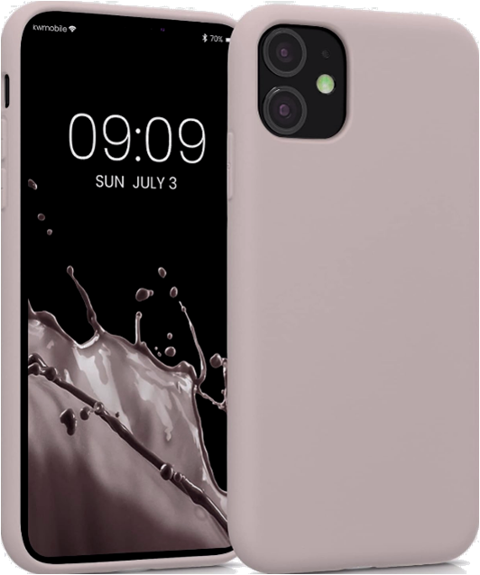 KWmobile Soft Slim Flexible Rubber Cover - Θήκη Σιλικόνης Apple iPhone 11 - Nude Lilac
