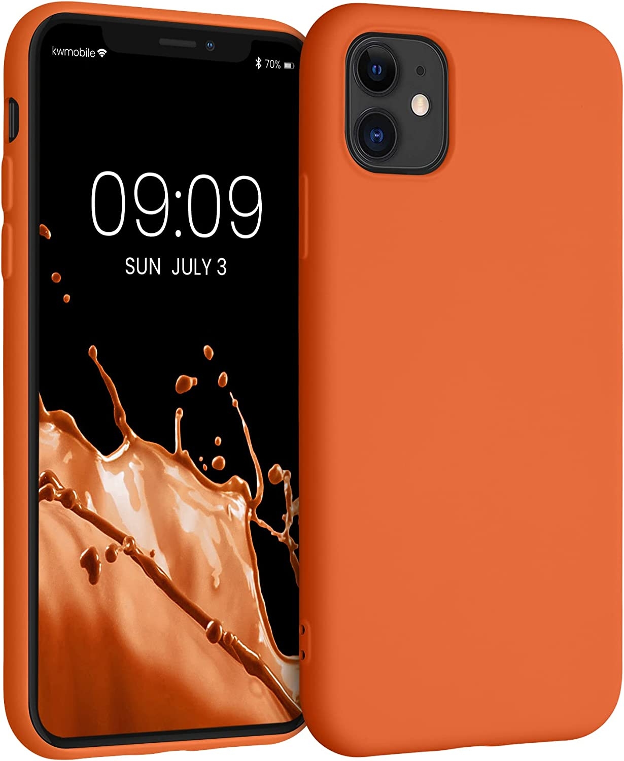 KWmobile Soft Slim Flexible Rubber Cover - Θήκη Σιλικόνης Apple iPhone 11 - Summer Orange