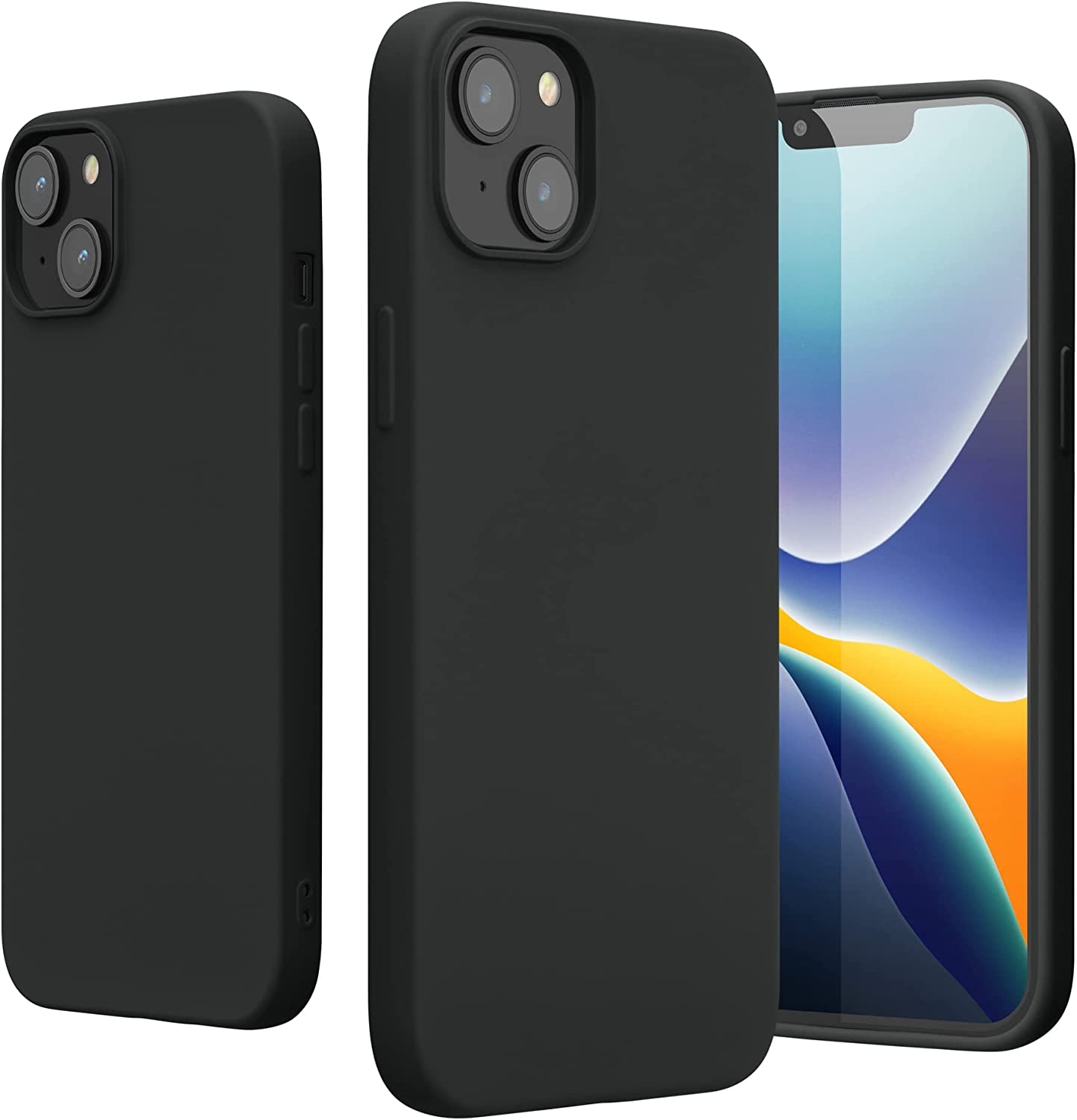 KWmobile Soft Slim Flexible Rubber Cover - Θήκη Σιλικόνης Apple iPhone 14 Plus - Black Matte