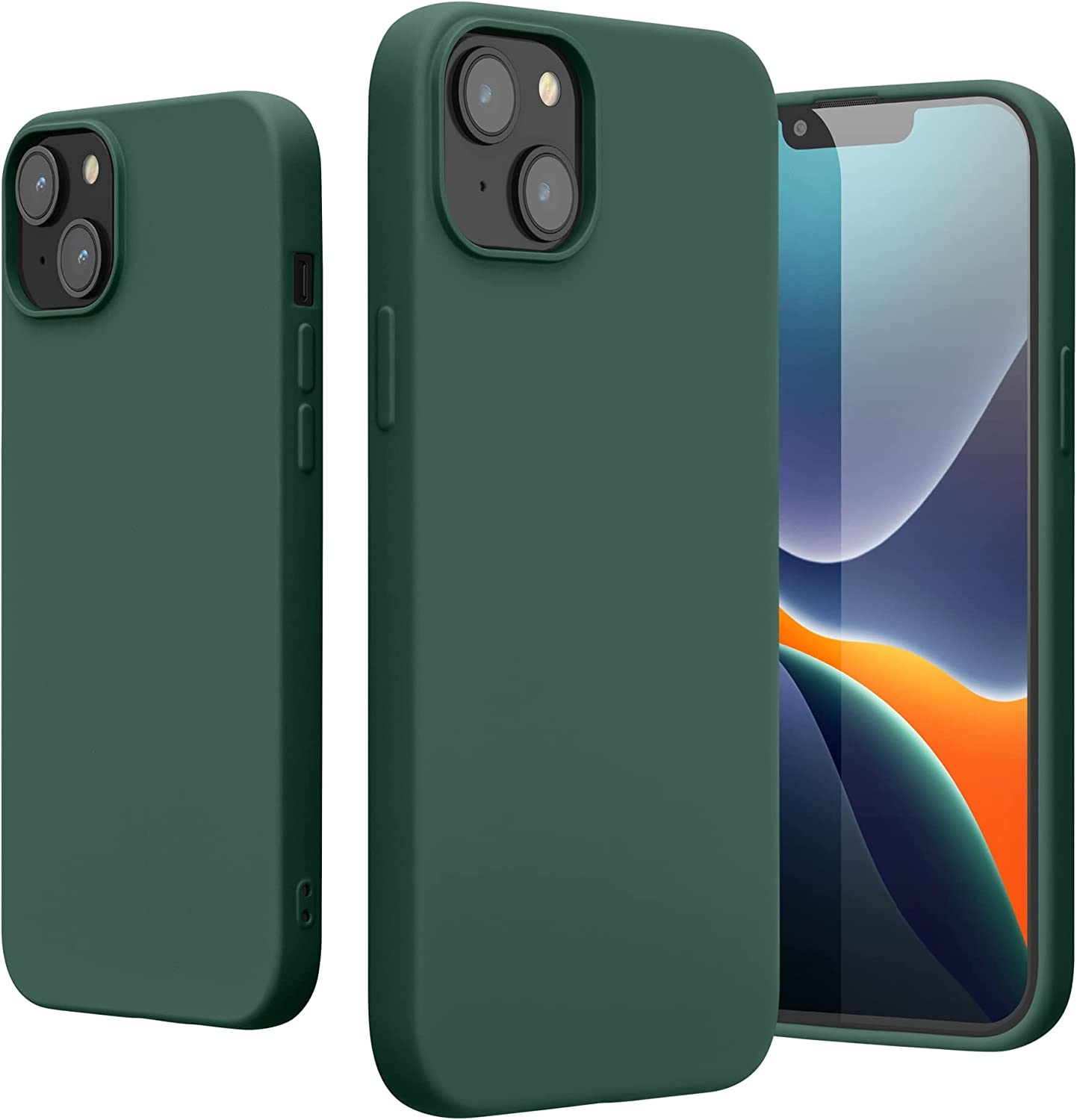 KWmobile Soft Slim Flexible Rubber Cover - Θήκη Σιλικόνης Apple iPhone 14 Plus - Forest Green