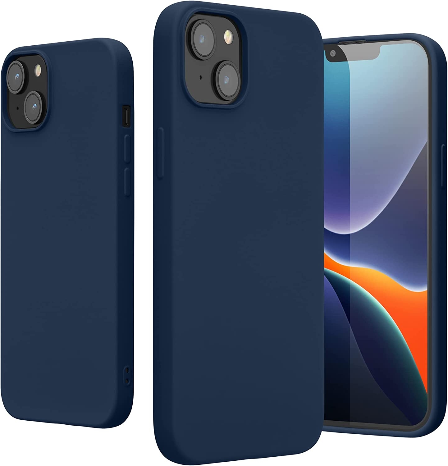 KWmobile Soft Slim Flexible Rubber Cover - Θήκη Σιλικόνης Apple iPhone 14 Plus - Navy Blue 