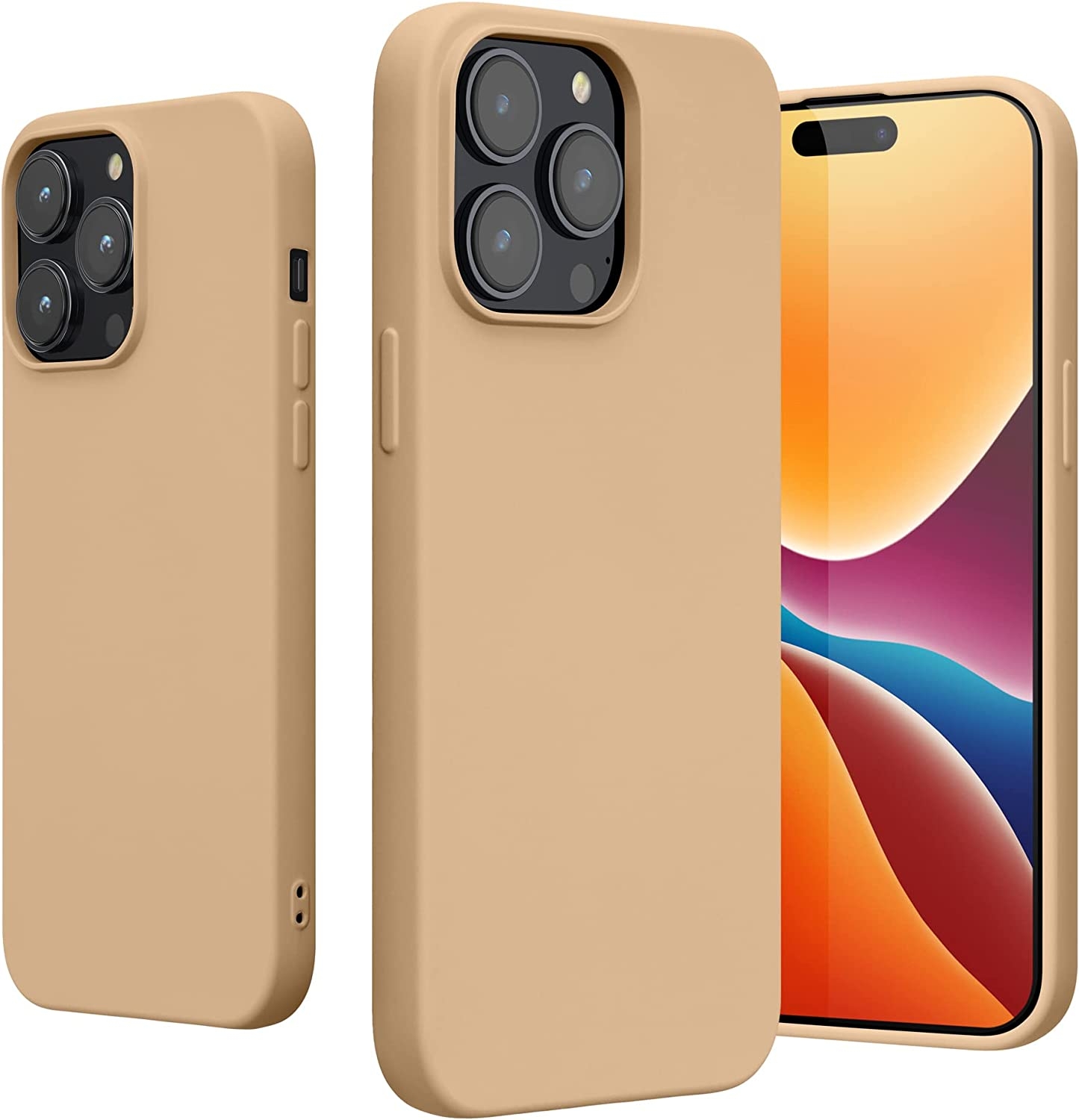 KWmobile Soft Slim Flexible Rubber Cover - Θήκη Σιλικόνης Apple iPhone 14 Pro Max - Mother Of Pearl