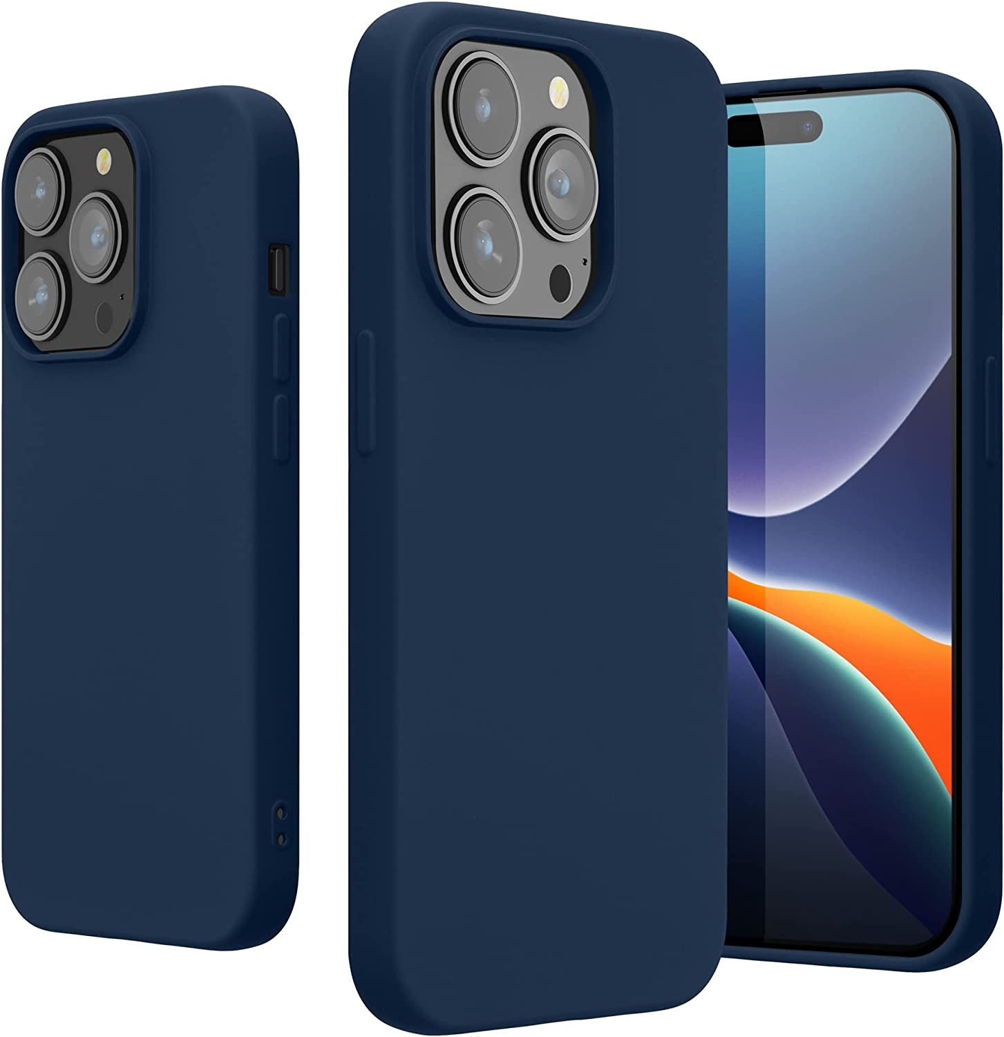 KWmobile Soft Slim Flexible Rubber Cover - Θήκη Σιλικόνης Apple iPhone 14 Pro - Navy Blue