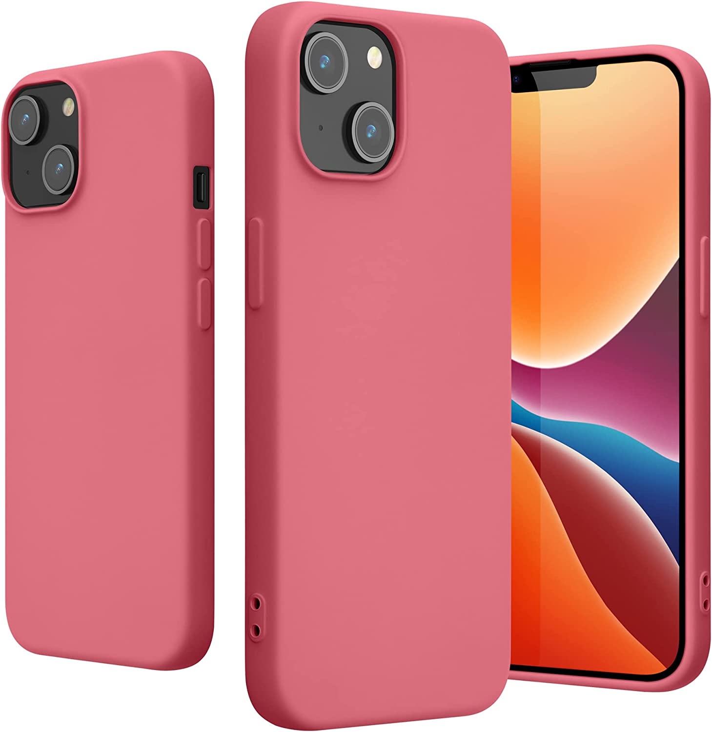 KWmobile Soft Slim Flexible Rubber Cover - Θήκη Σιλικόνης Apple iPhone 14 - Sweet Candy