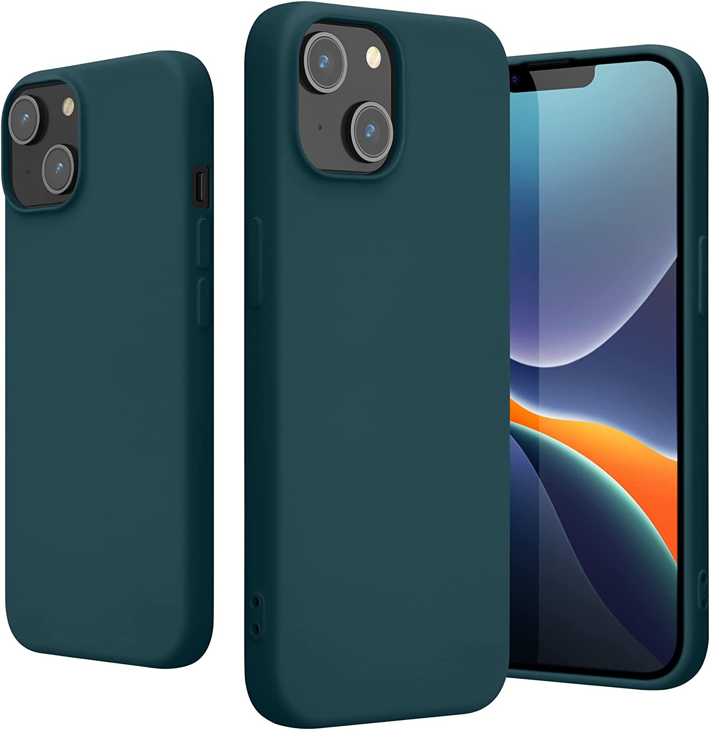 KWmobile Soft Slim Flexible Rubber Cover - Θήκη Σιλικόνης Apple iPhone 14 - Teal Matte